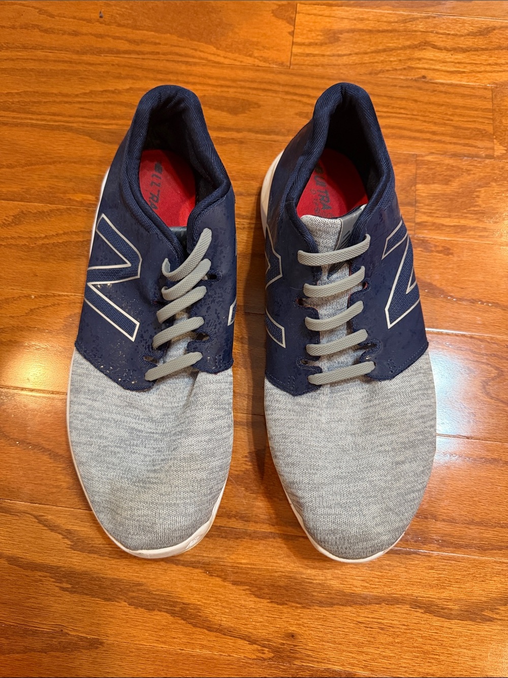 New Balance Men’s Navy and Gray Athletic Sneakers